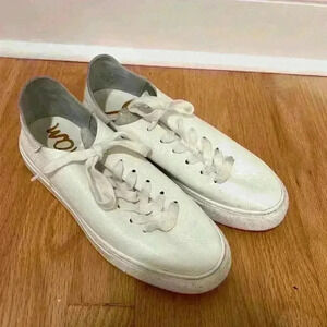 Sam Edelman POPPY LACE-UP SNEAKER Leather Women’s 7 Lace Up Fashion